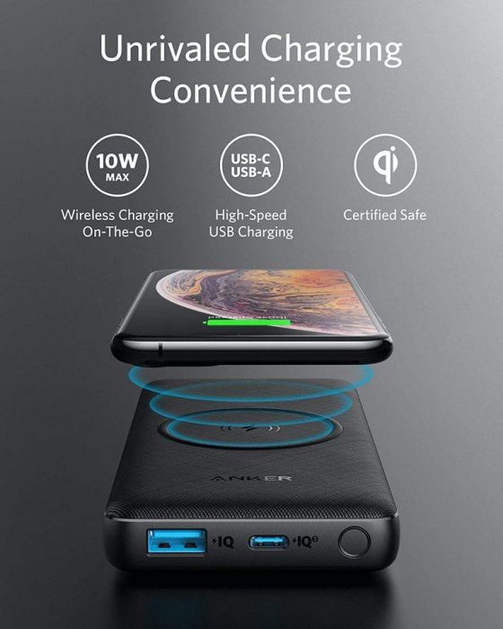Anker - 10000mAh PowerCore III Sense Wireless