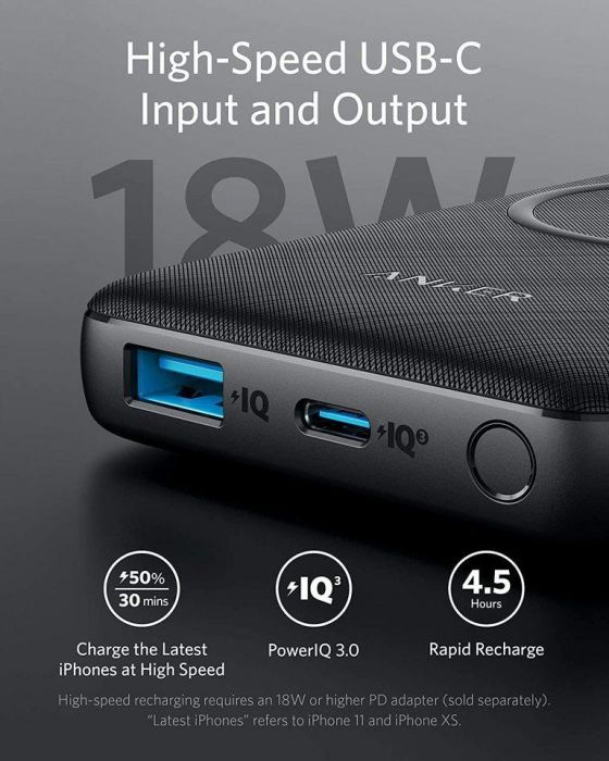 Anker - 10000mAh PowerCore III Sense Wireless