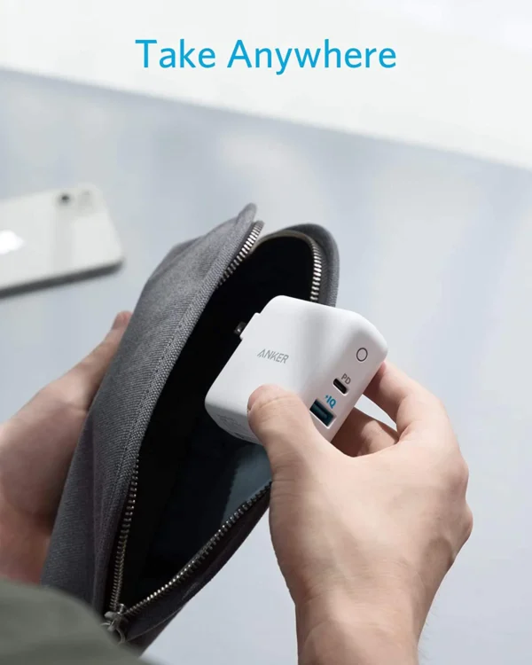 Anker - PowerPort PD+ 2 (15W USB, 20W Type-C)