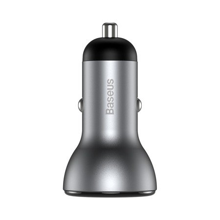 Baseus-Digital-Display-Car-Charger-USB-QC4.0-USB-C-PD-3.045W-5A-silver-7 Baseus Digital Display Car Charger USB QC4.0 + USB-C PD 3.0