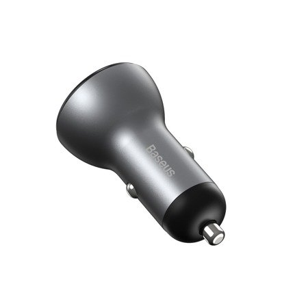 Baseus-Digital-Display-Car-Charger-USB-QC4.0-USB-C-PD-3.045W-5A-silver-8 Baseus Digital Display Car Charger USB QC4.0 + USB-C PD 3.0