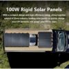 EcoFlow 2x 100W Rigid Solar Panel