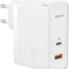 Baseus GaN5 Pro Type-C/USB 100W (valge)