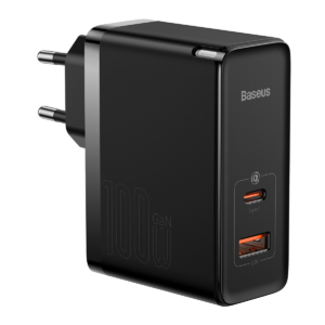 BASEUS seinaadapter 100W (must)