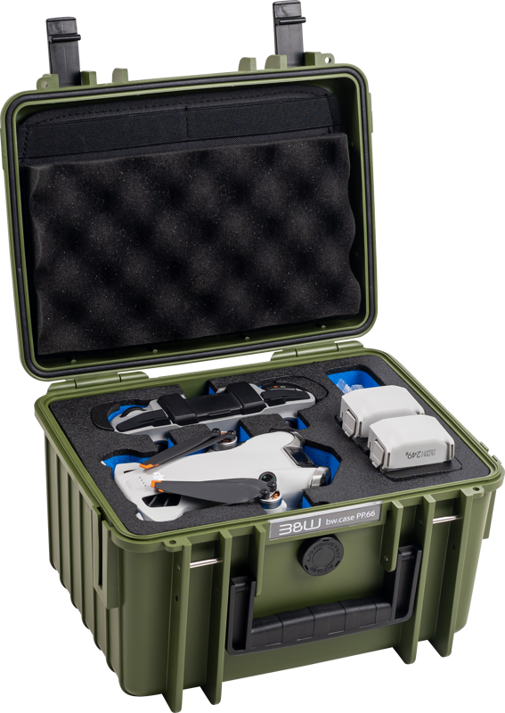 02_126684 BW Outdoor Cases Type 2000 DJI Mini 4 Pro jaoks / Pronksroheline