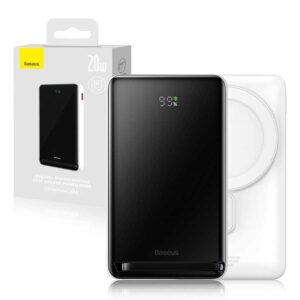 BASEUS Magnetiline Juhtmevaba Toitepank 10000mAh 20W Valge OS