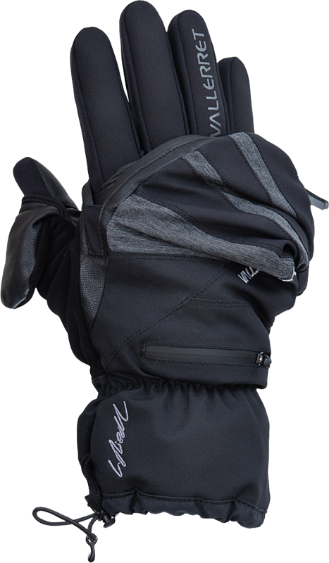 04_121316 Vallerret Skadi Zipper Mitt LRS: Black XL