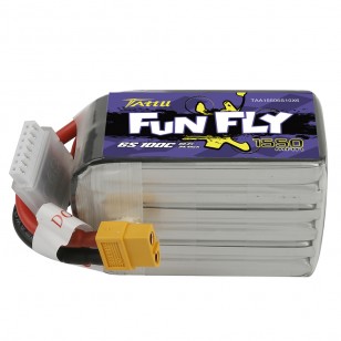 _1_17_8 Tattu Funfly Series 1550mAh 22.2V 100C 6S1P Lipo Battery Pack With XT60 Plug