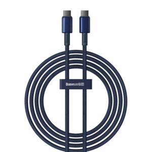Baseus Tungsten Charging Cable USB-C to USB-C 100W 2m, Blue