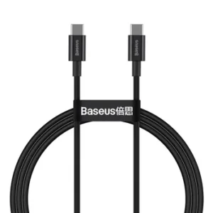 BASEUS CABLE USB-C TO USB-C 2M BLACK