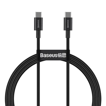 BASEUS CABLE USB-C TO USB-C 2M BLACK