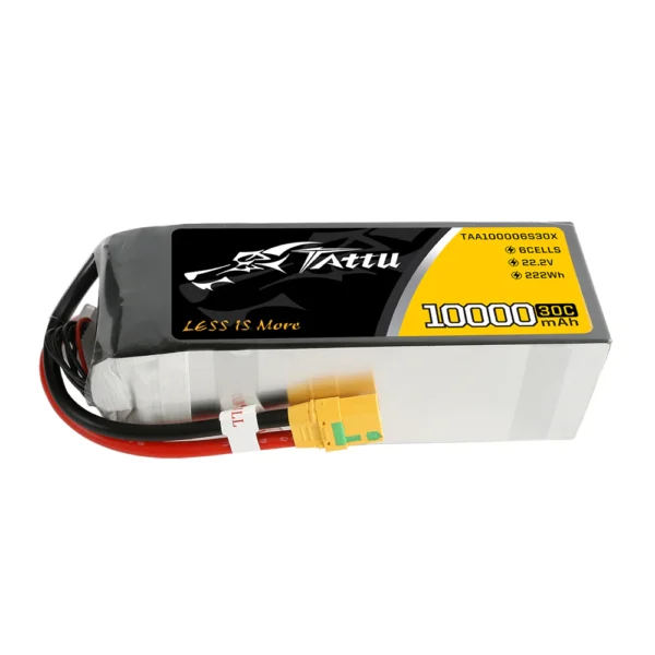 Tattu 10000MAH22.2V 30C 6S1P LipoBattery Pack withXT90 Anti-sparkPlug