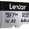 Lexar microSDXC Silver Plus 1066x UHS-I/U3/A2/4K R205/W150 (V30) 64GB