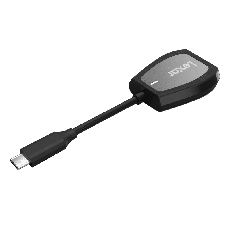 Lexar - kaardilugeja LRW470U SD ja microSD UHS-II kaheslotiline lugeja (USB-C)