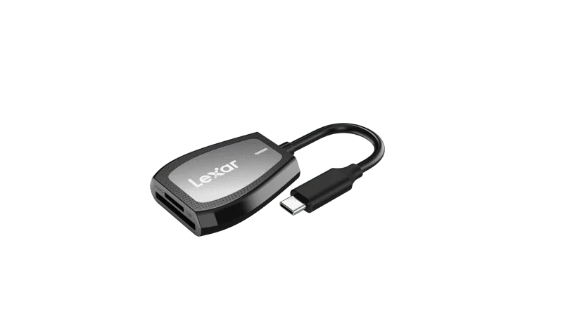 Lexar - kaardilugeja LRW470U SD ja microSD UHS-II kaheslotiline lugeja (USB-C)