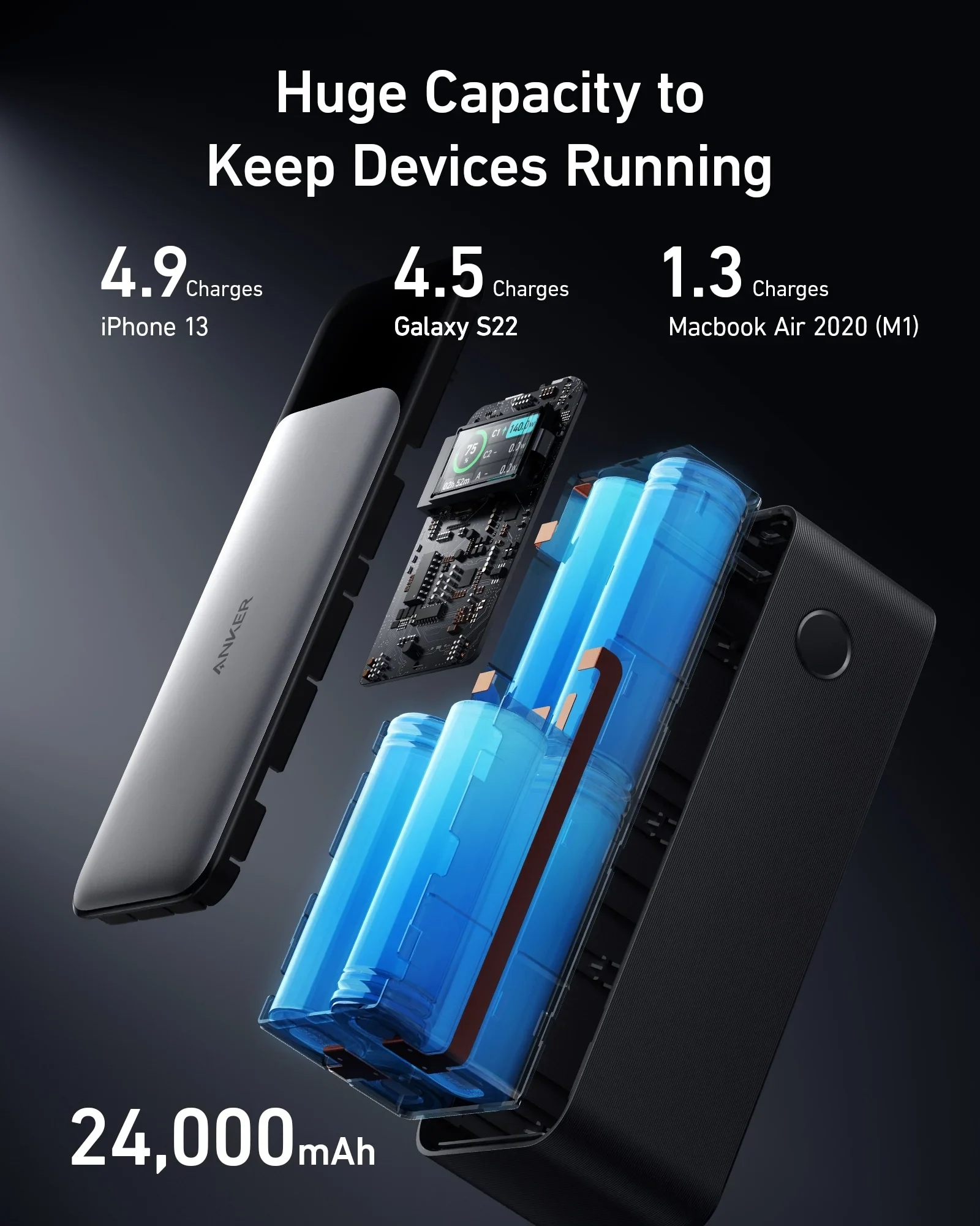 Anker - 737 Power Bank (PowerCore 24K)