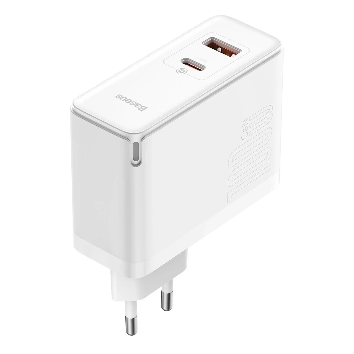 Baseus GaN5 Pro Type-C/USB 100W (valge)