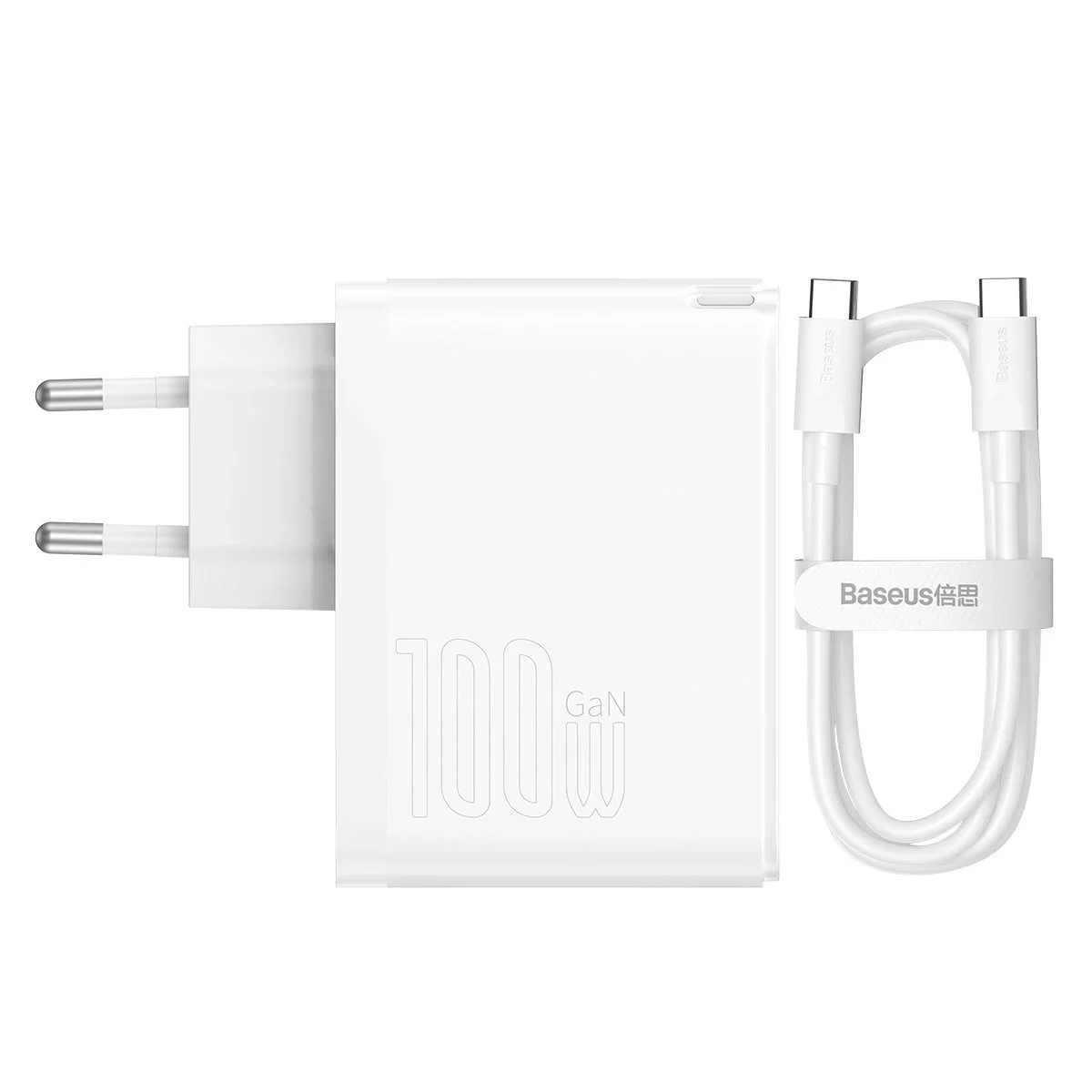 Baseus GaN5 Pro Type-C/USB 100W (valge)