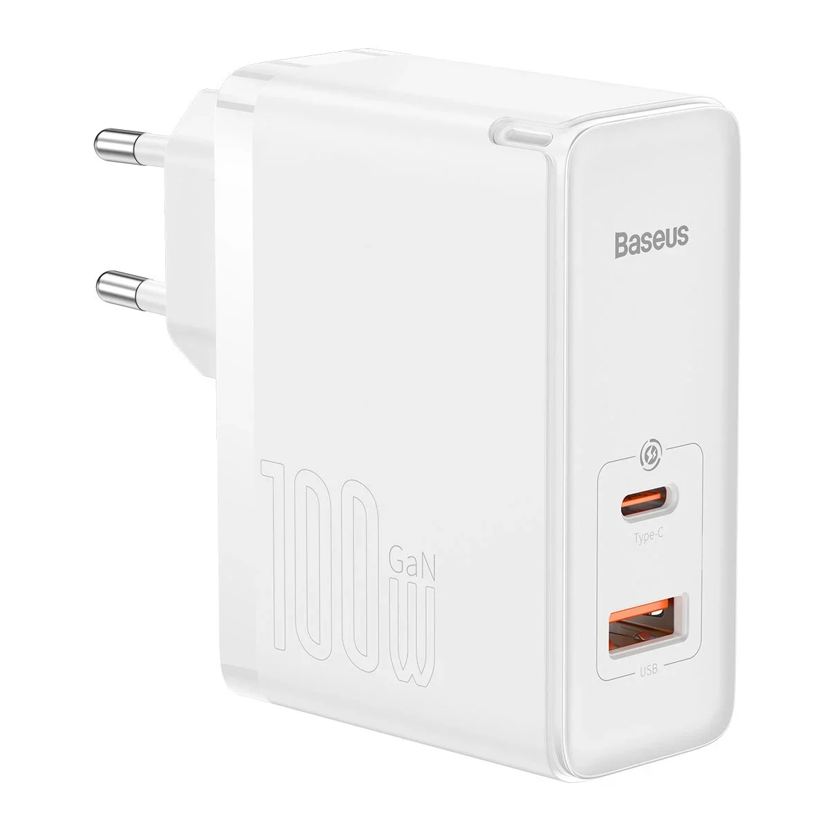 Baseus GaN5 Pro Type-C/USB 100W (valge)