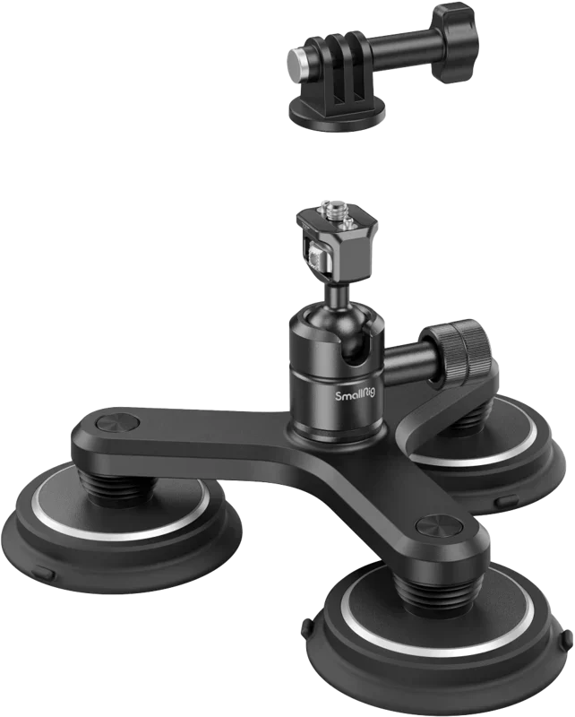 SmallRig 4468 Triple Magnetic Suction Cup Mounting Support Kit for Action Cameras