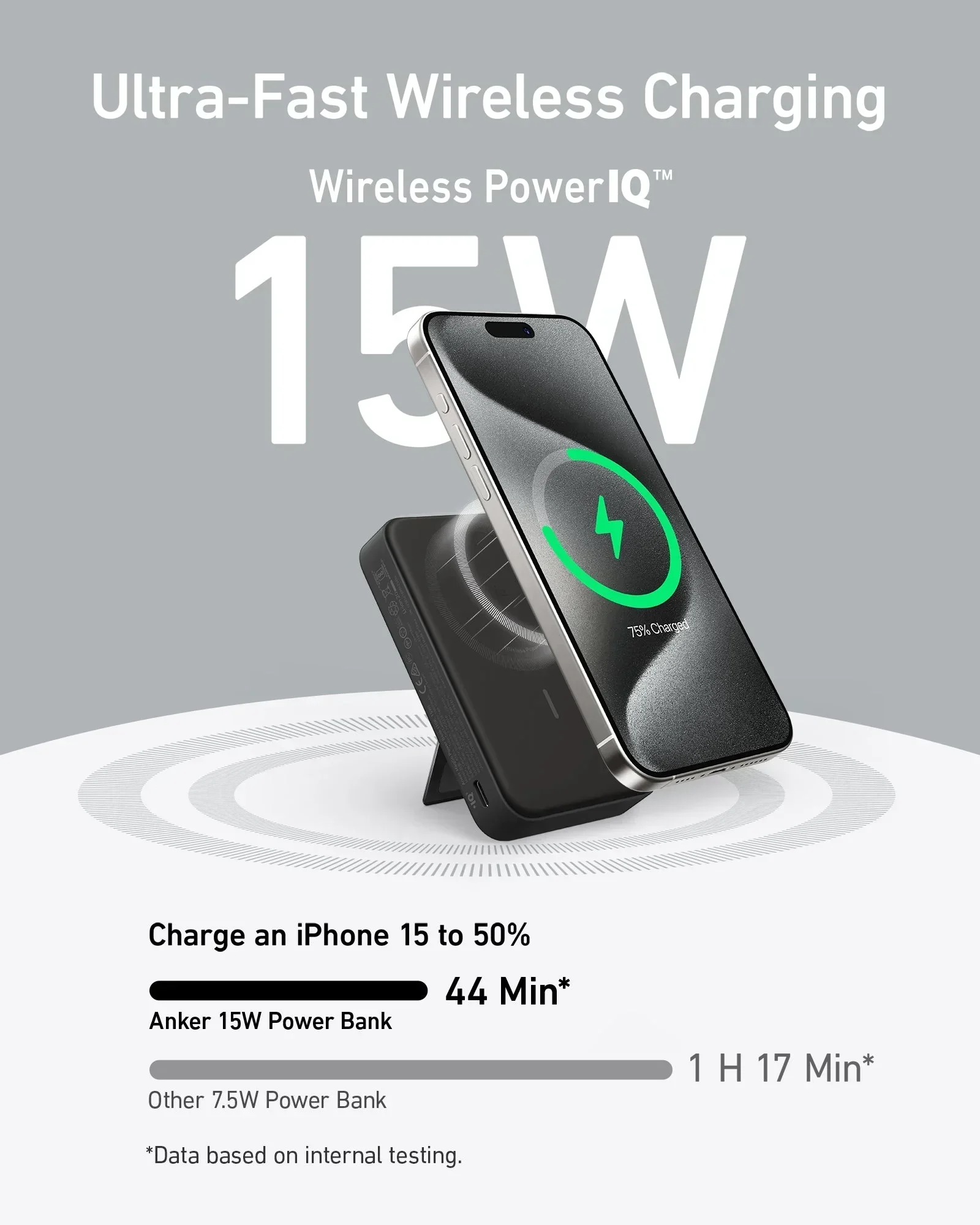 Anker 633 MagGo magneetiline akupank 10 000 mAh (must)