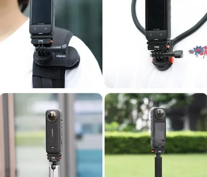 Universal CNC Magnetic Quick-Release Mount for Insta360 Ace Pro / X4 / GoPro