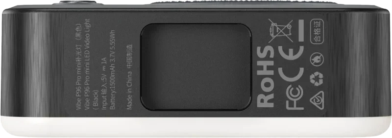 SmallRig 4660 Vibe P96 Pro mini LED Video Light Black