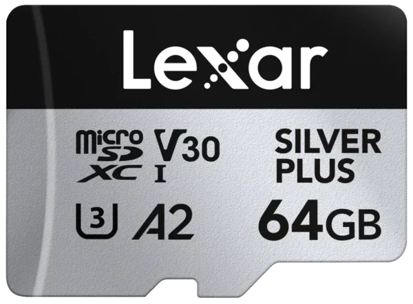 Lexar microSDXC Silver Plus 1066x UHS-I/U3/A2/4K R205/W150 (V30) 64GB