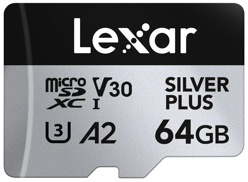 Lexar microSDXC Silver Plus 1066x UHS-I/U3/A2/4K R205/W150 (V30) 64GB