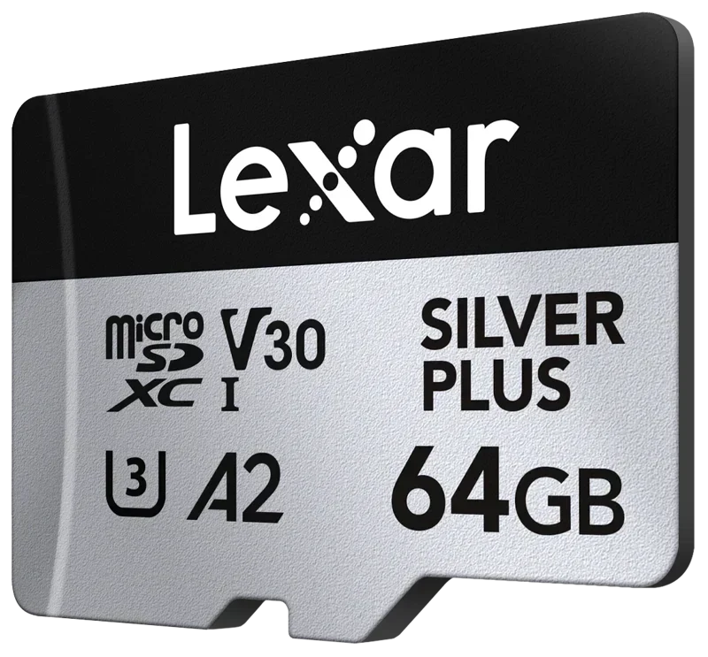Lexar microSDXC Silver Plus 1066x UHS-I/U3/A2/4K R205/W150 (V30) 64GB