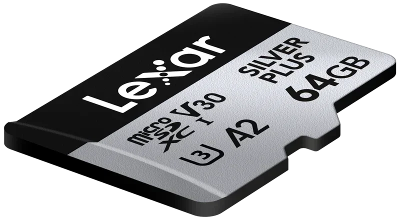 Lexar microSDXC Silver Plus 1066x UHS-I/U3/A2/4K R205/W150 (V30) 64GB