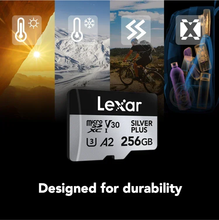 Lexar microSDXC Silver Plus 1066x UHS-I/U3/A2/4K R205/W150 (V30) 256GB